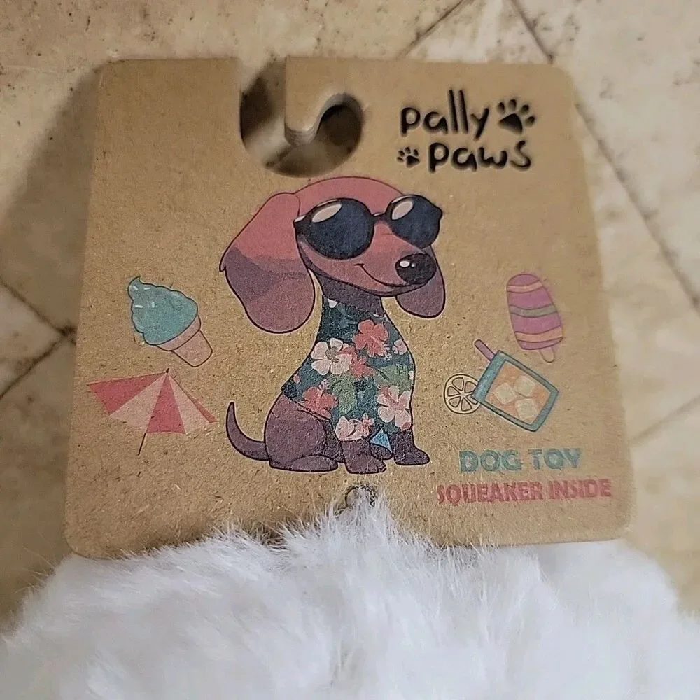 Ghost Floaty Plush Dog Toy Summerween Spooky Summer Pally Paws Squeaker Boy